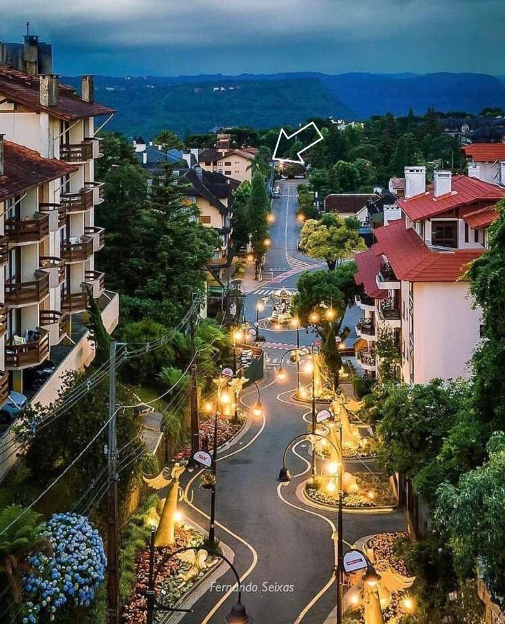 Apartamento BridiBlanco`s Gramado - Próximo a Rua Torta Exterior foto